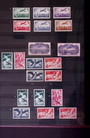 1900-95, Belle collection de France en neuf classeurs,