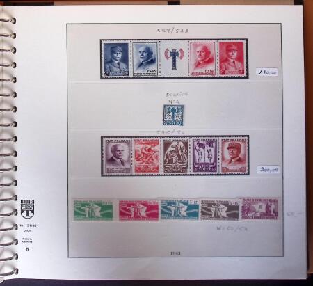 1900-2005, Collection de France principalement neuve
