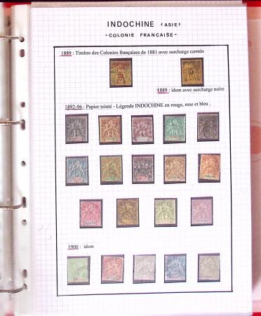 1886-1970, Collection d'Indochine en cinq classeurs