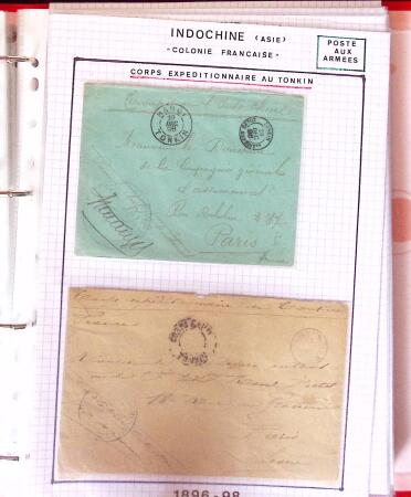 1886-1970, Collection d'Indochine en cinq classeurs
