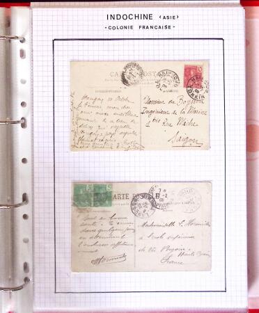 1886-1970, Collection d'Indochine en cinq classeurs