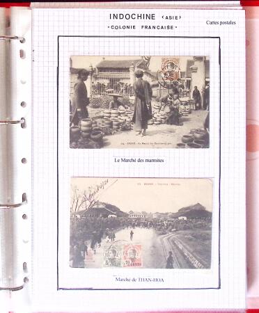 1886-1970, Collection d'Indochine en cinq classeurs