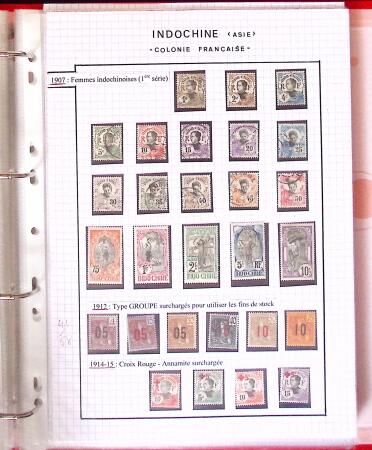 1886-1970, Collection d'Indochine en cinq classeurs