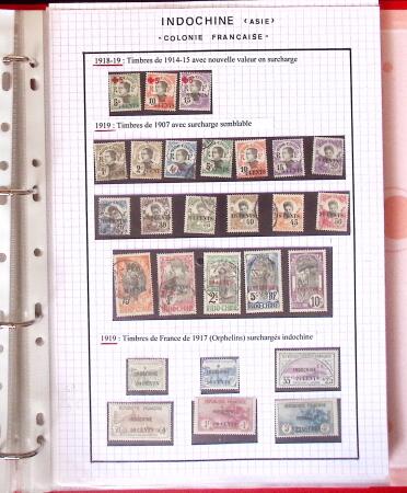 1886-1970, Collection d'Indochine en cinq classeurs