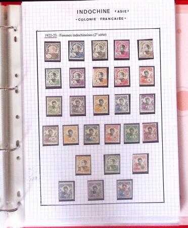 1886-1970, Collection d'Indochine en cinq classeurs