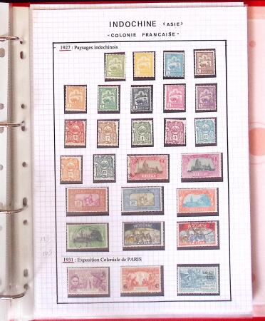 1886-1970, Collection d'Indochine en cinq classeurs