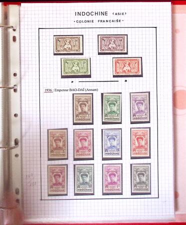 1886-1970, Collection d'Indochine en cinq classeurs