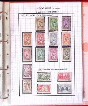 1886-1970, Collection d'Indochine en cinq classeurs