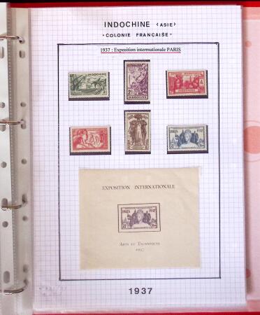 1886-1970, Collection d'Indochine en cinq classeurs