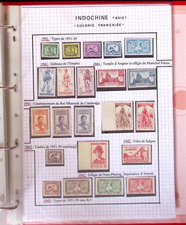1886-1970, Collection d'Indochine en cinq classeurs