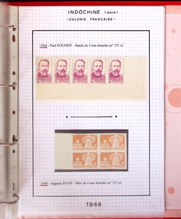 1886-1970, Collection d'Indochine en cinq classeurs