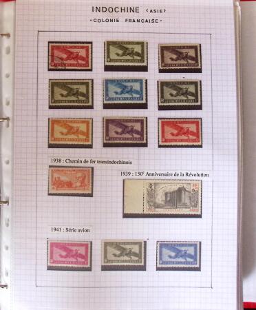 1886-1970, Collection d'Indochine en cinq classeurs