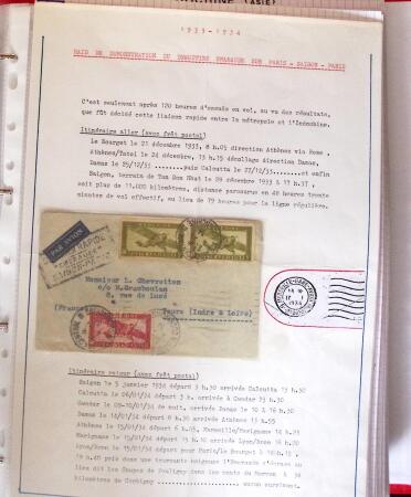 1886-1970, Collection d'Indochine en cinq classeurs