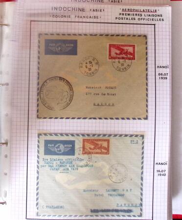 1886-1970, Collection d'Indochine en cinq classeurs