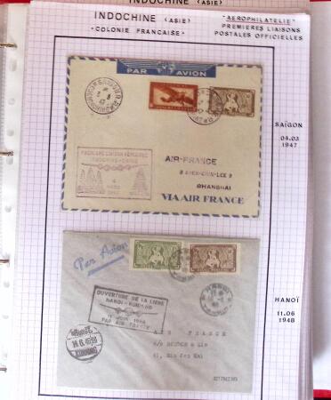 1886-1970, Collection d'Indochine en cinq classeurs