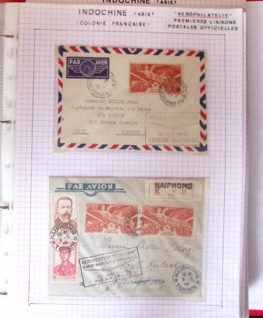 1886-1970, Collection d'Indochine en cinq classeurs