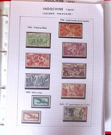 1886-1970, Collection d'Indochine en cinq classeurs