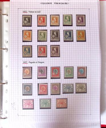 1886-1970, Collection d'Indochine en cinq classeurs
