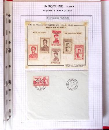 1886-1970, Collection d'Indochine en cinq classeurs