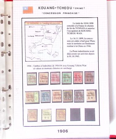1886-1970, Collection d'Indochine en cinq classeurs