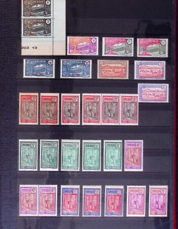 Collection de neuf sans charnière entre le n° 8 et