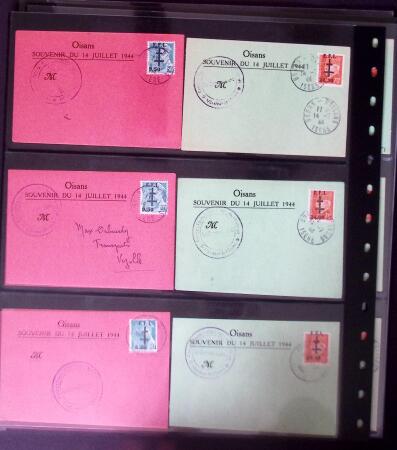 1940-45, LIBÉRATION: Très beau lot en quatre classeurs,