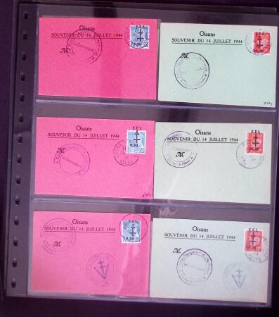 1940-45, LIBÉRATION: Très beau lot en quatre classeurs,