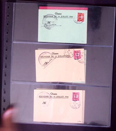 1940-45, LIBÉRATION: Très beau lot en quatre classeurs,