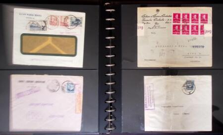 1860-1990, Amazing postal history lot in six small
