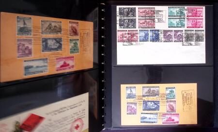 1860-1990, Amazing postal history lot in six small