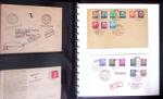 1860-1990, Amazing postal history lot in six small