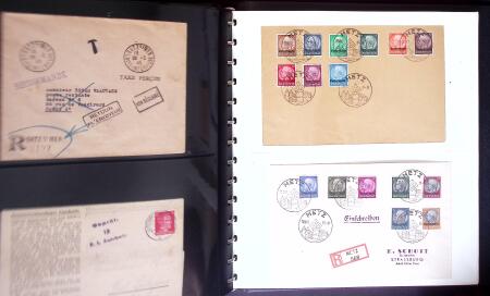 1860-1990, Amazing postal history lot in six small