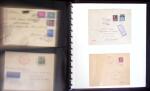 1860-1990, Amazing postal history lot in six small