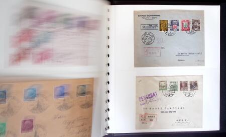 1860-1990, Amazing postal history lot in six small
