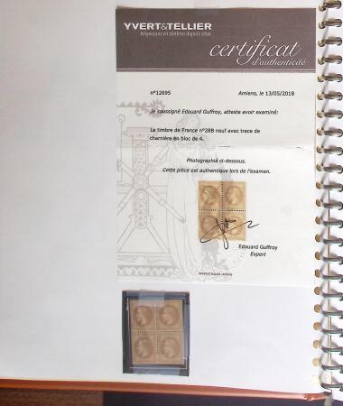 1849-2005 Belle collection de France en albums, fin