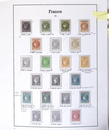 1849-2005 Belle collection de France en albums, fin