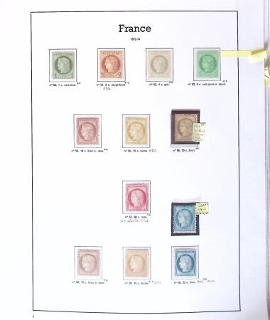 1849-2005 Belle collection de France en albums, fin