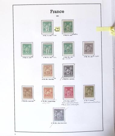 1849-2005 Belle collection de France en albums, fin