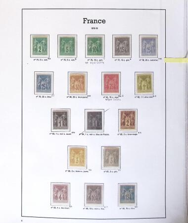 1849-2005 Belle collection de France en albums, fin