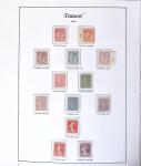 1849-2005 Belle collection de France en albums, fin