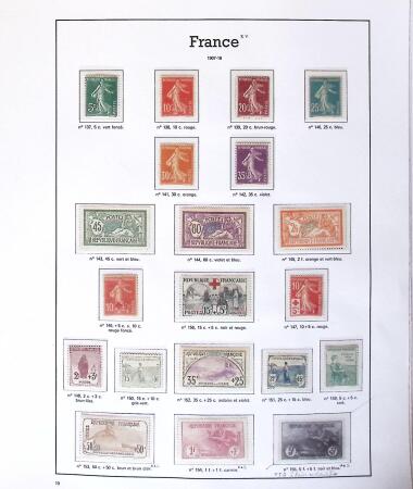 1849-2005 Belle collection de France en albums, fin