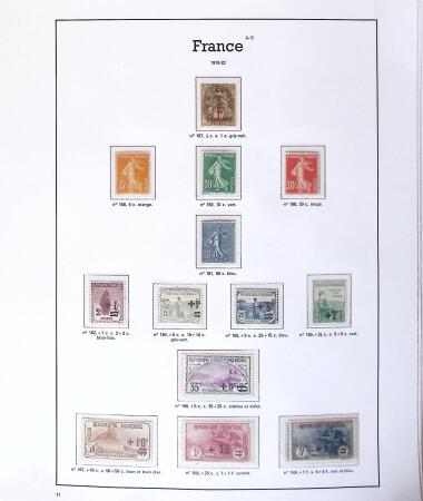 1849-2005 Belle collection de France en albums, fin