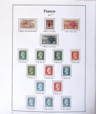 1849-2005 Belle collection de France en albums, fin