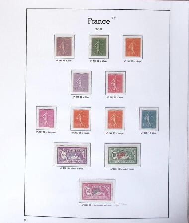 1849-2005 Belle collection de France en albums, fin