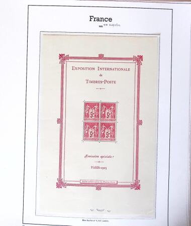 1849-2005 Belle collection de France en albums, fin