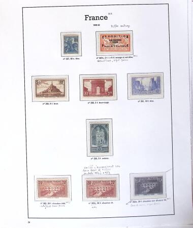 1849-2005 Belle collection de France en albums, fin