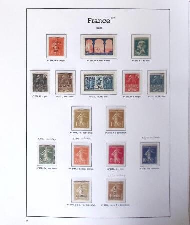1849-2005 Belle collection de France en albums, fin