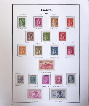 1849-2005 Belle collection de France en albums, fin