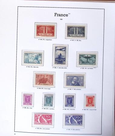 1849-2005 Belle collection de France en albums, fin