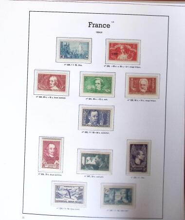 1849-2005 Belle collection de France en albums, fin